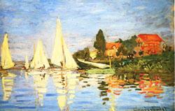 Claude Monet The Regatta at Argenteuil Sweden oil painting art